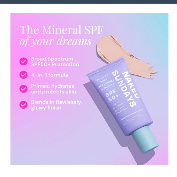 Sundays Mineral SPF 50+ Sunscreen NWT - Picture 2 of 6